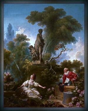 The Progress of Love - The Meeting by Jean-Honore Fragonard